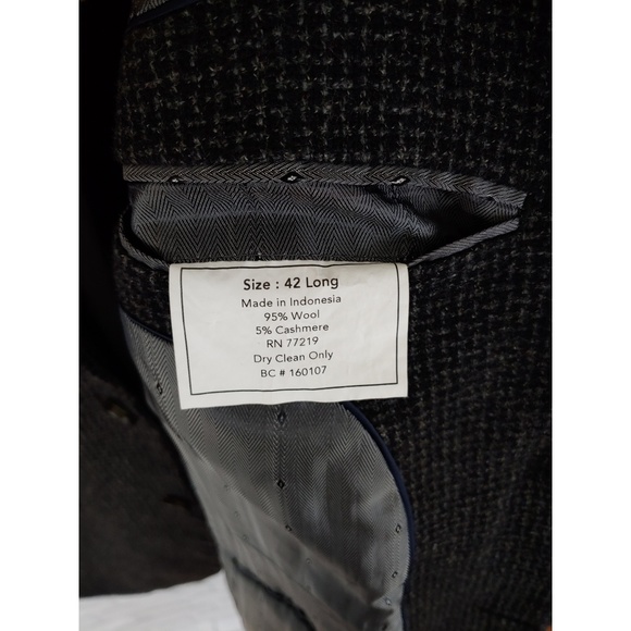 Joseph & Feiss Gold, Wool Cashmere Blazer, 42L - Picture 4 of 8